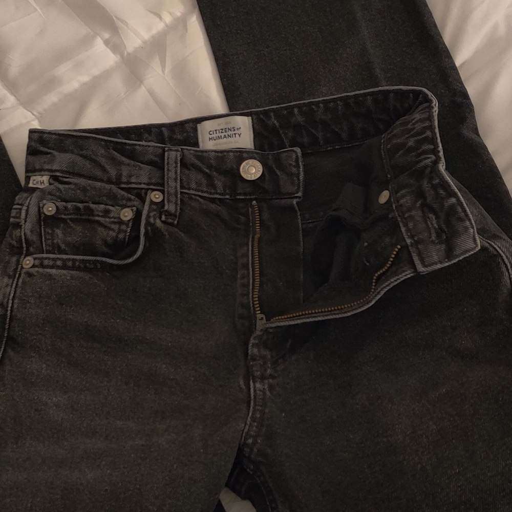 Citizens of Humanity Women's Black Jeans Size 23 - Picture 9 of 10